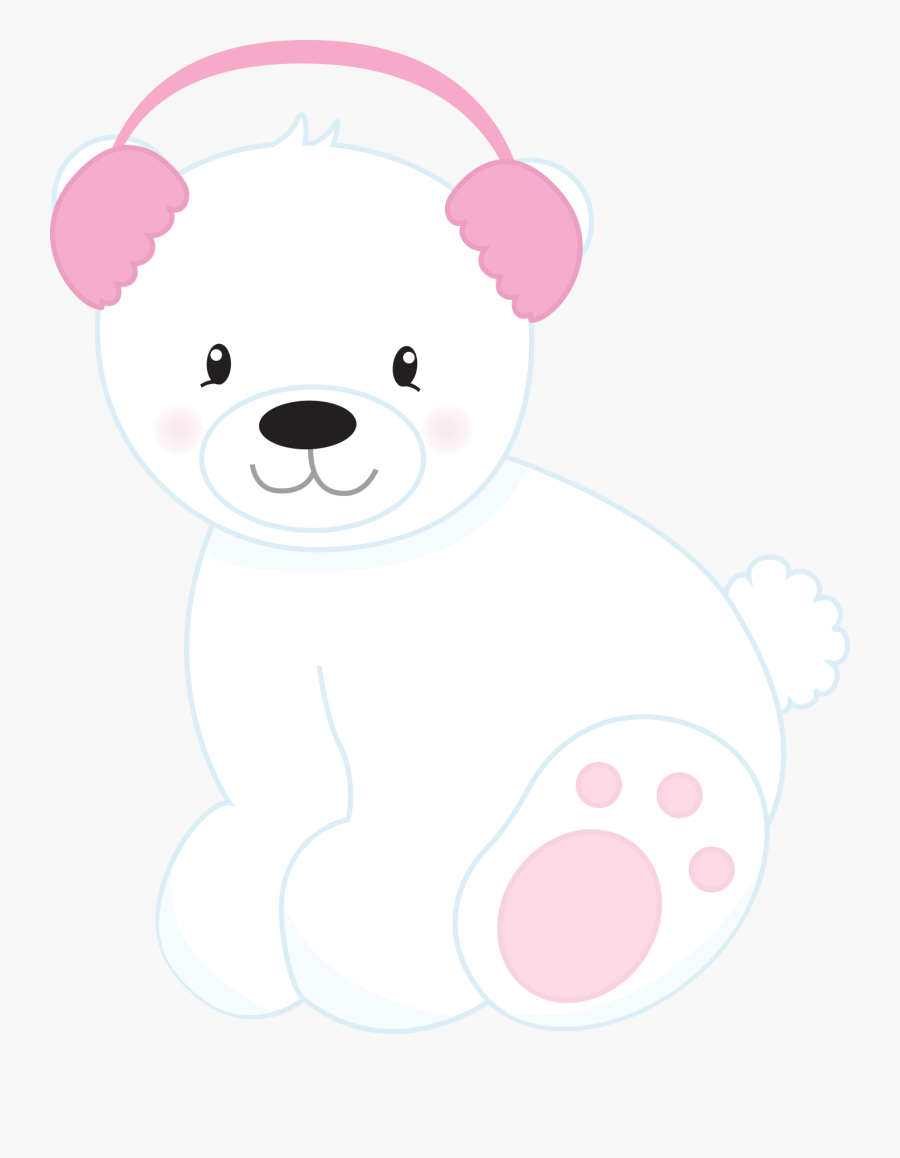 Urso Polar Cute Clipart, Transparent Clipart