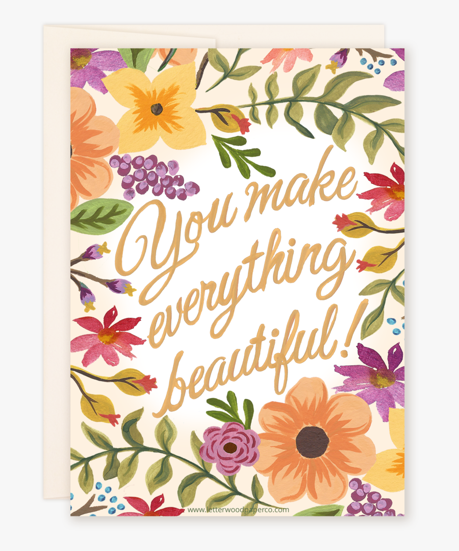 Thank You Beautiful, Transparent Clipart