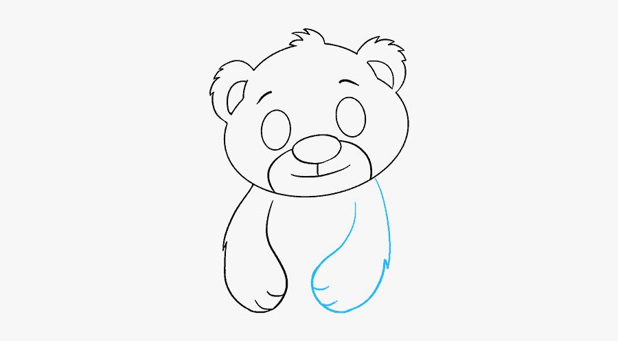 Clip Art How To Draw A - Easy Drawing Polar Bears, Transparent Clipart