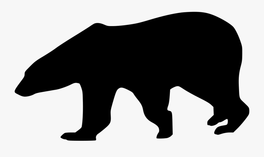 Polar Bear - Polar Bear Transparent Black, Transparent Clipart