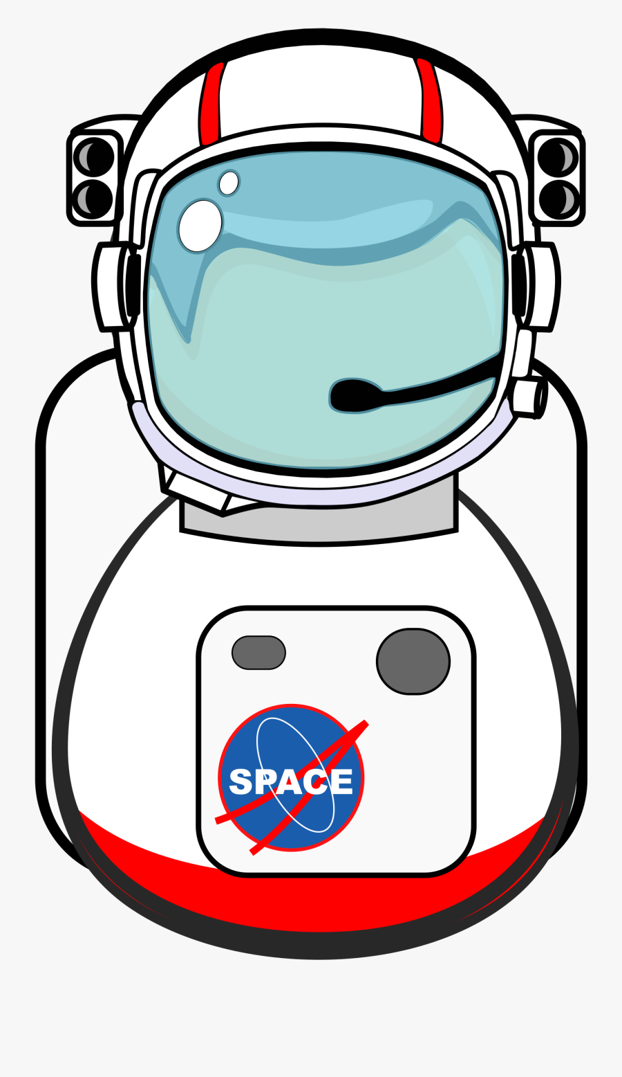 Clipart - Astronaut Helmet Clipart, Transparent Clipart