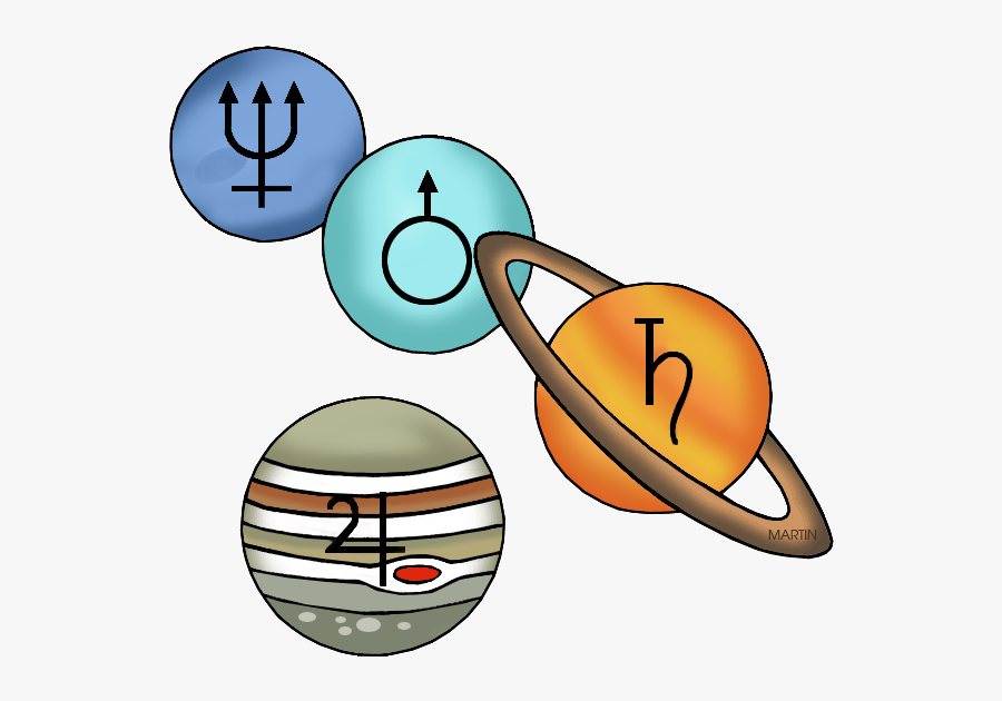 Outer Space Clip Art By Phillip Martin, Outer Planets, Transparent Clipart