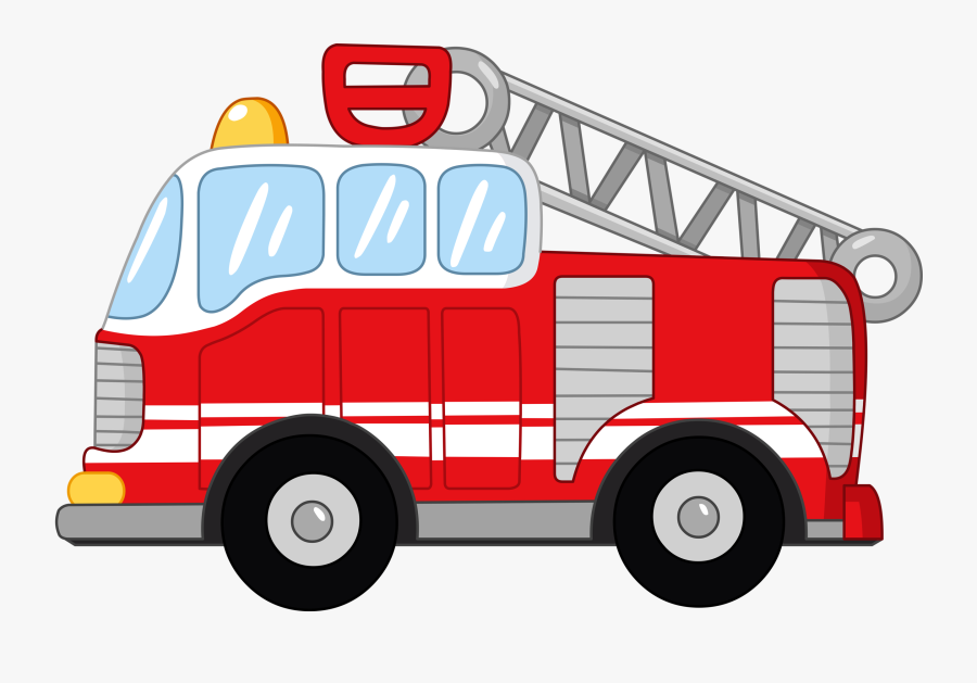 Transparent Car Crash Png - Fire Truck Cartoon Png, Transparent Clipart