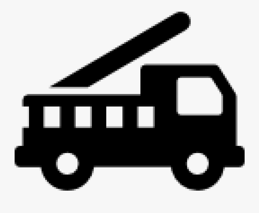 Fire Truck Silhouette Png, Transparent Clipart