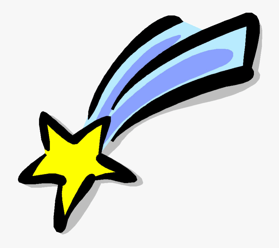Shooting Star Clipart Space Drawing - Falling Star Clip Art, Transparent Clipart