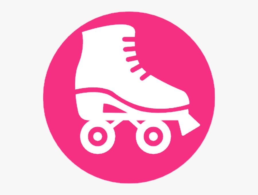 Roller Skating Logo, Transparent Clipart