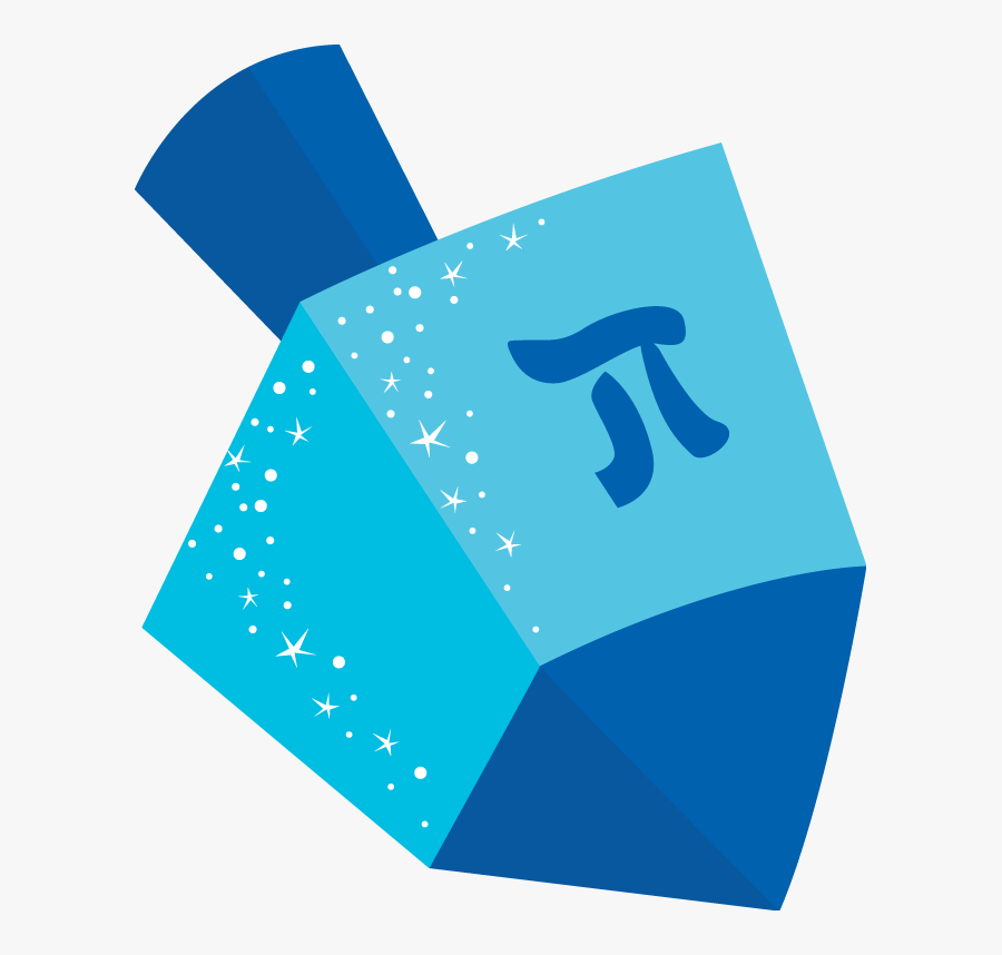 Dreidel Clipart Judaism - Blue Dreidel Clip Art, Transparent Clipart