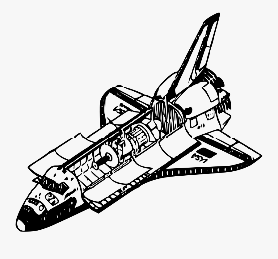 Space Shuttle 1 Svg Clip Arts - Space Shuttle Silhouette Free, Transparent Clipart
