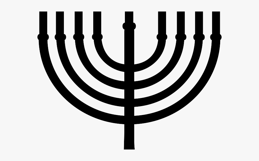 Menorah Pictures Free Download - Hanukkah Clipart Black And White, Transparent Clipart