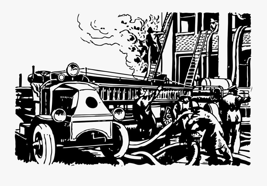 Automobile Fire Engine - Fire Truck Clip Art, Transparent Clipart