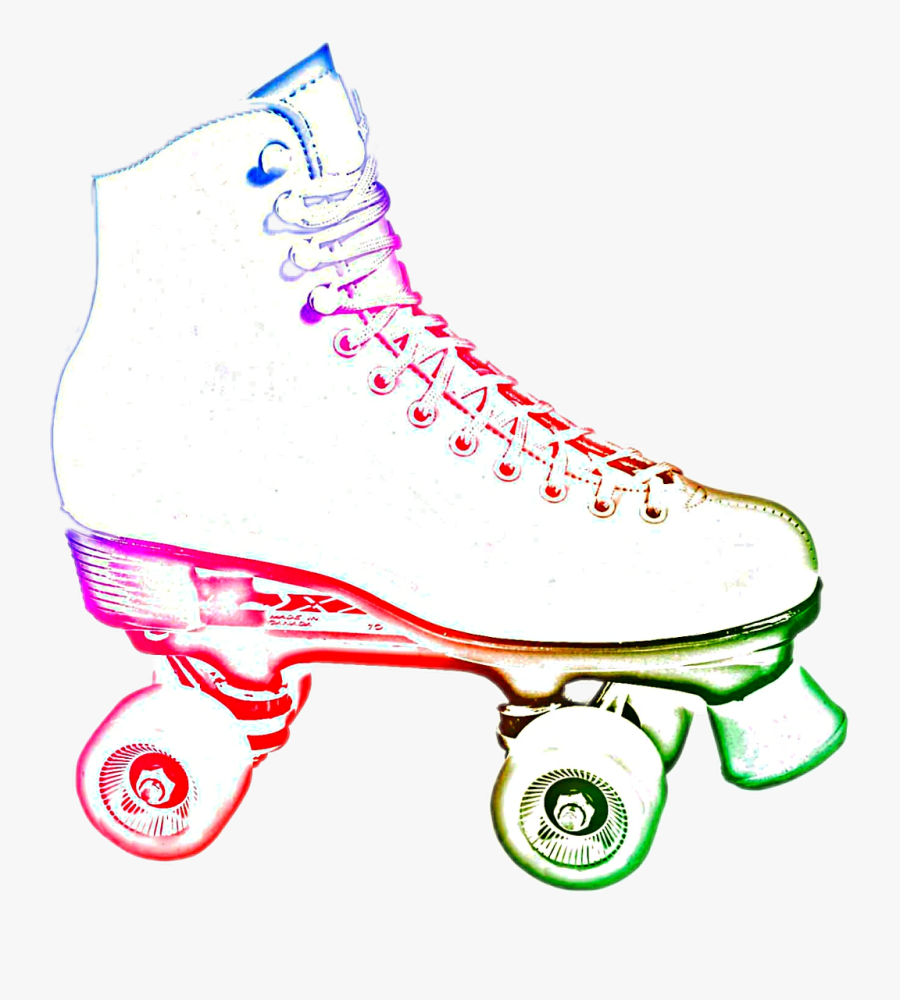 #neon Roller Skate #fun #childhood - Clip Art Roller Skate Png, Transparent Clipart