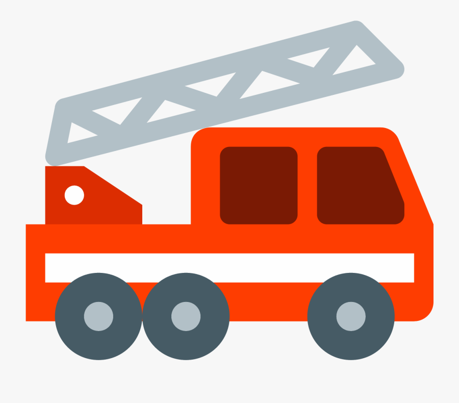 Fire Truck Icon - Firefighter, Transparent Clipart
