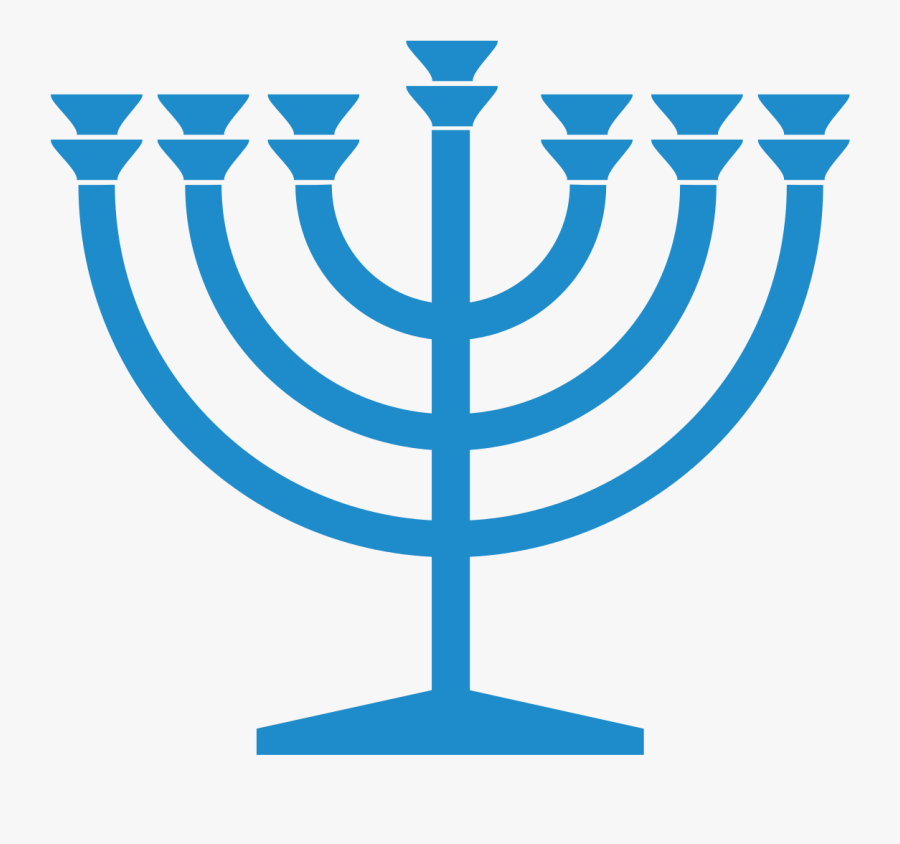 File - Menorah Blue - Star Of David Yin Yang, Transparent Clipart
