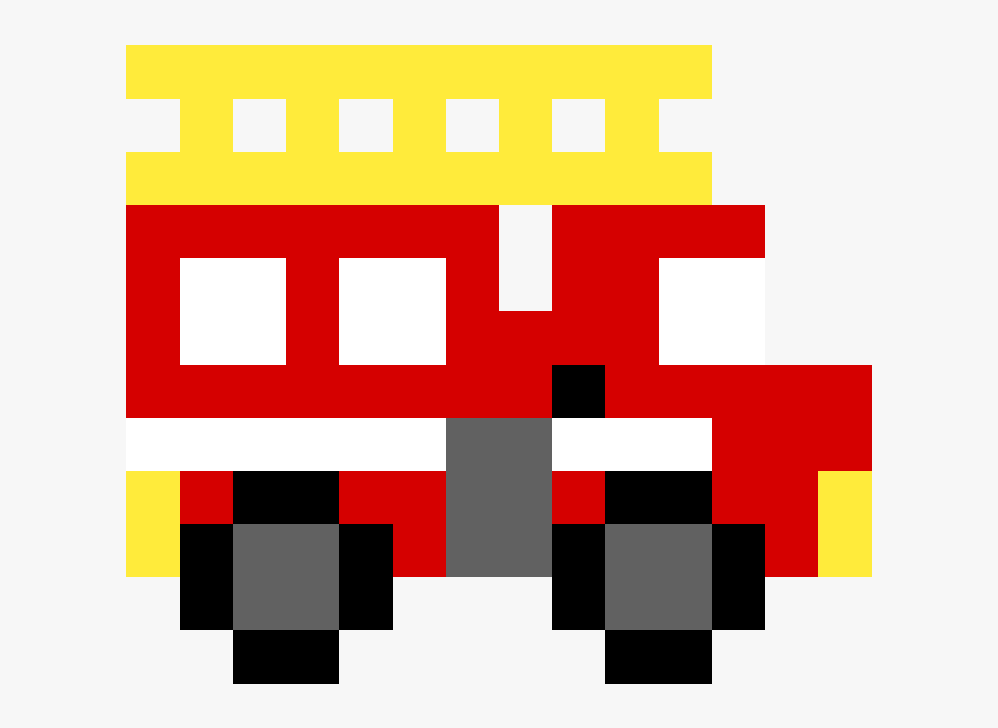 Little Fire Truck Clipart , Png Download - Pixel Art Sam Le Pompier, Transparent Clipart