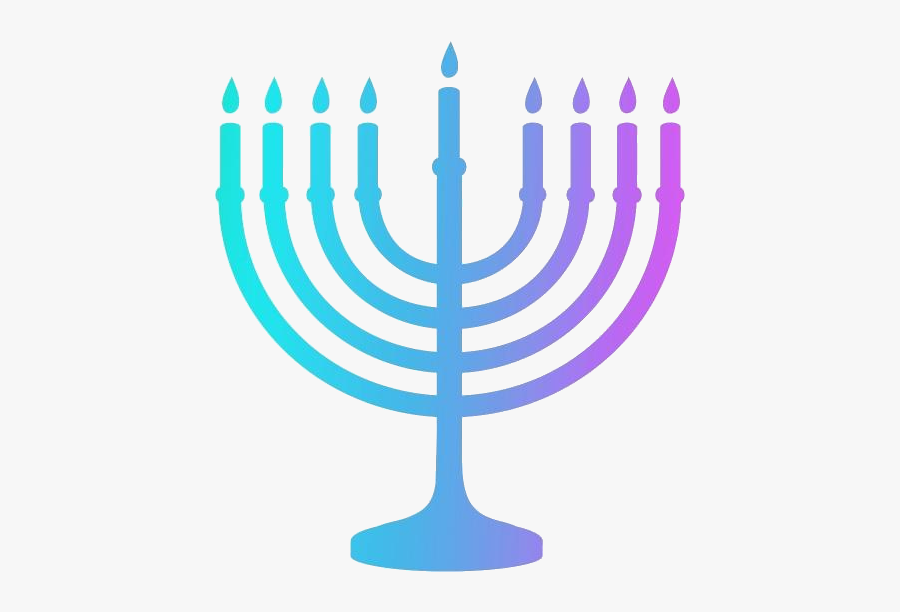 Menorah Hanukkah Png Transparent Images - Hanukkah Clipart Black And White, Transparent Clipart