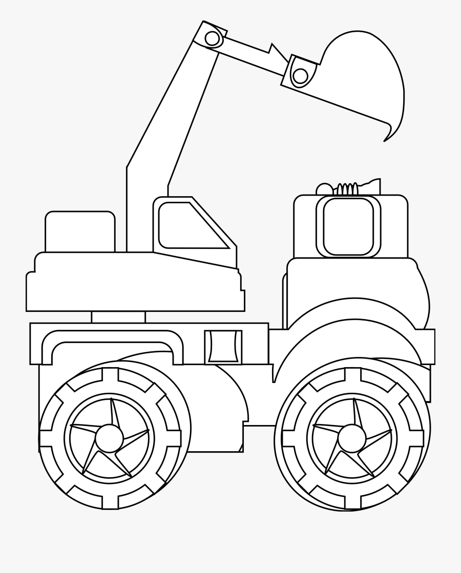 Fire Truck Clip Art Coloring Black And White Firetruck - Toy Trucks Black And White, Transparent Clipart
