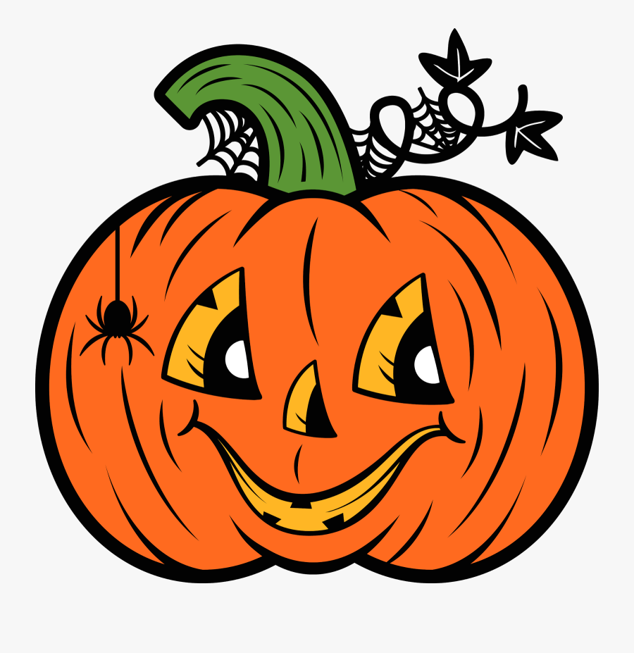 Roller Skating Pumpkin Clipart - Clip Art Jack O Lantern, Transparent Clipart