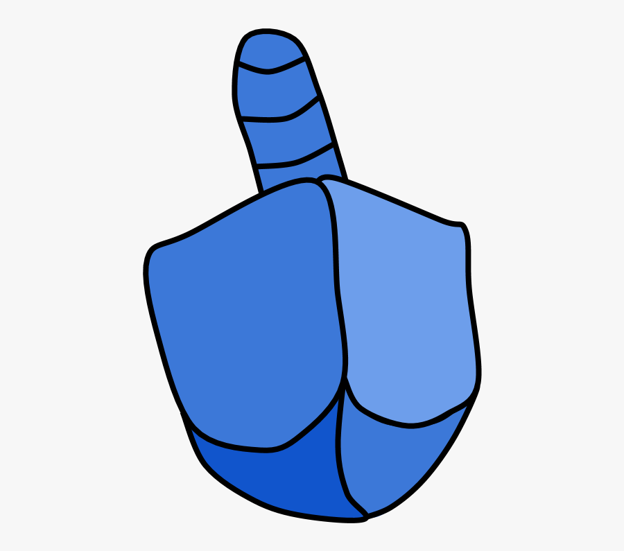 Dreidel, Blue, Toy, Transparent Clipart