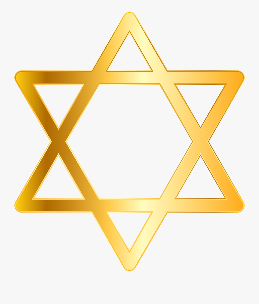 Star Of David Yellow Png Clip Art, Transparent Clipart