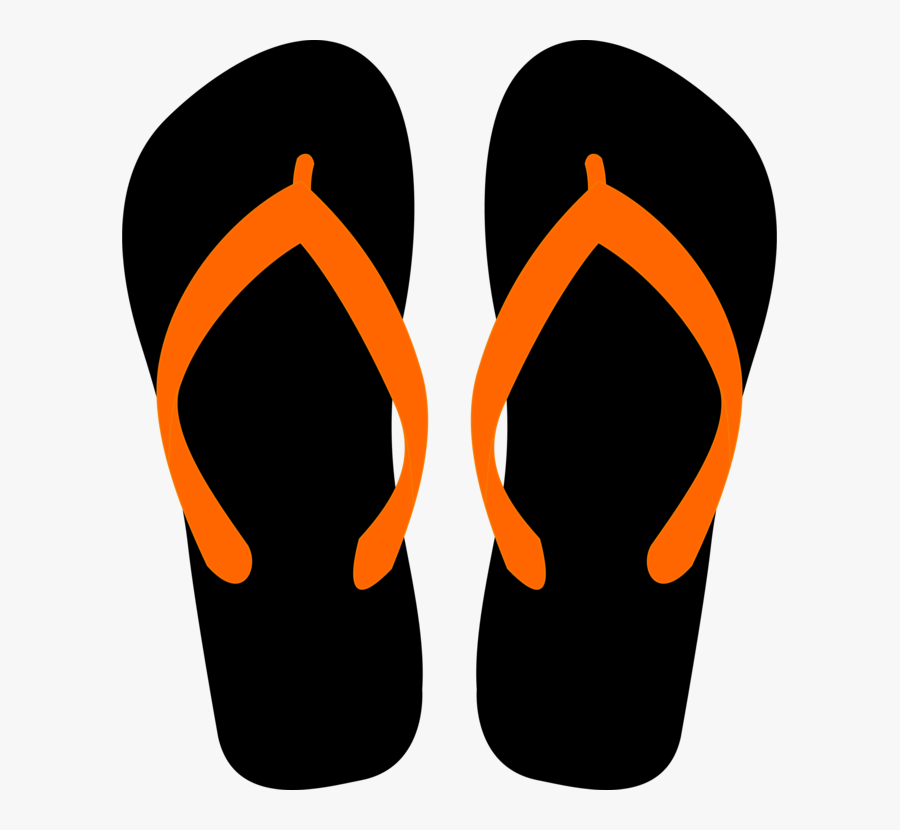 Sandal,silhouette,flip Flops - Flipflops Clipart, Transparent Clipart