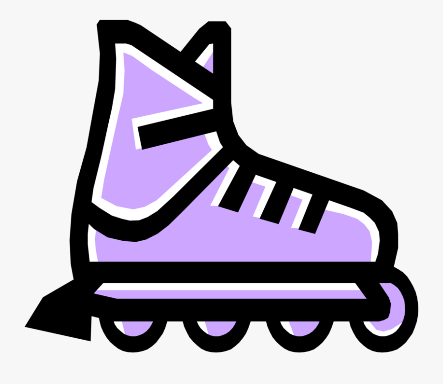 Transparent Ice Skate Clipart - Draw A Roller Blade, Transparent Clipart