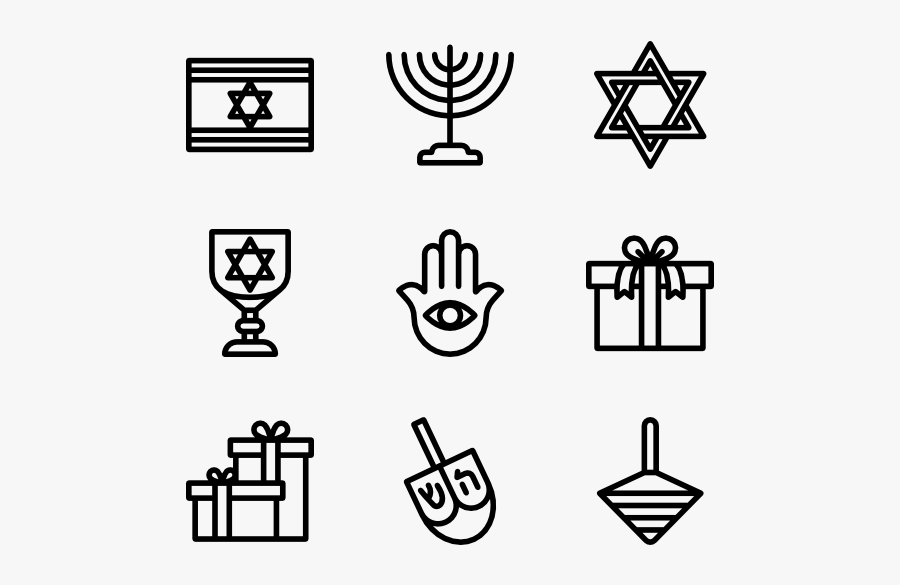 Hanukkah - Iconos De Comida Mexicana Png, Transparent Clipart