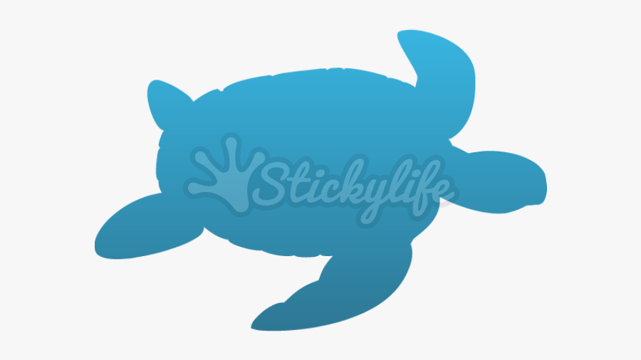 Sea Turtle Decal - Silhouette Animaux De La Mer, Transparent Clipart