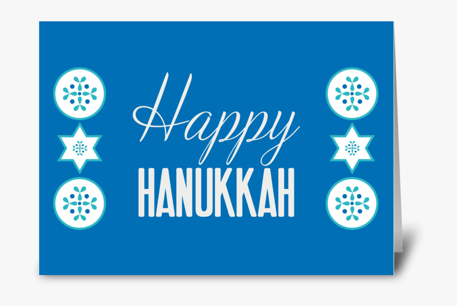 Clip Art Happy Hanukkah Card - Circle, Transparent Clipart