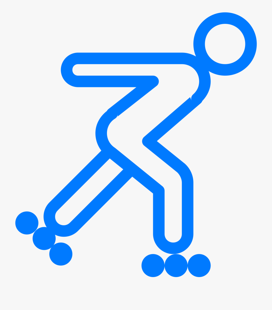 Roller Skating Icon Clipart , Png Download - Rollerblading Png, Transparent Clipart