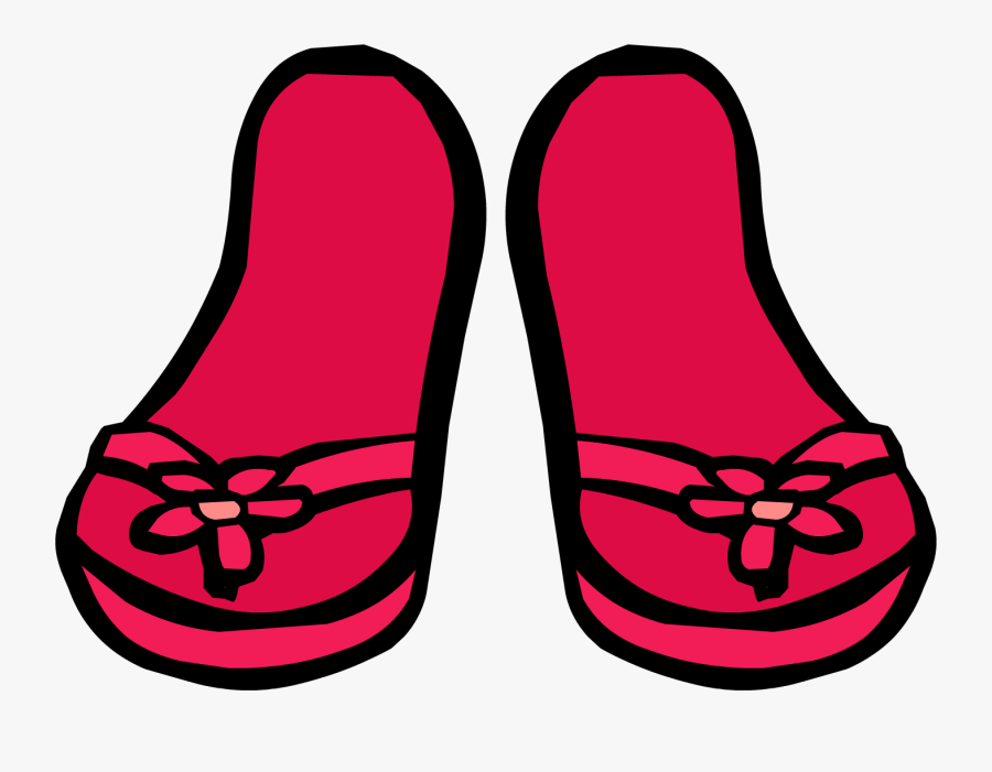 Clip Art Download Magenta Club Penguin Wiki Fandom - Club Penguin Sandals, Transparent Clipart