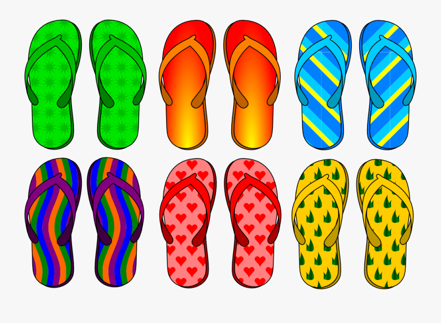Flip Flops, Transparent Clipart