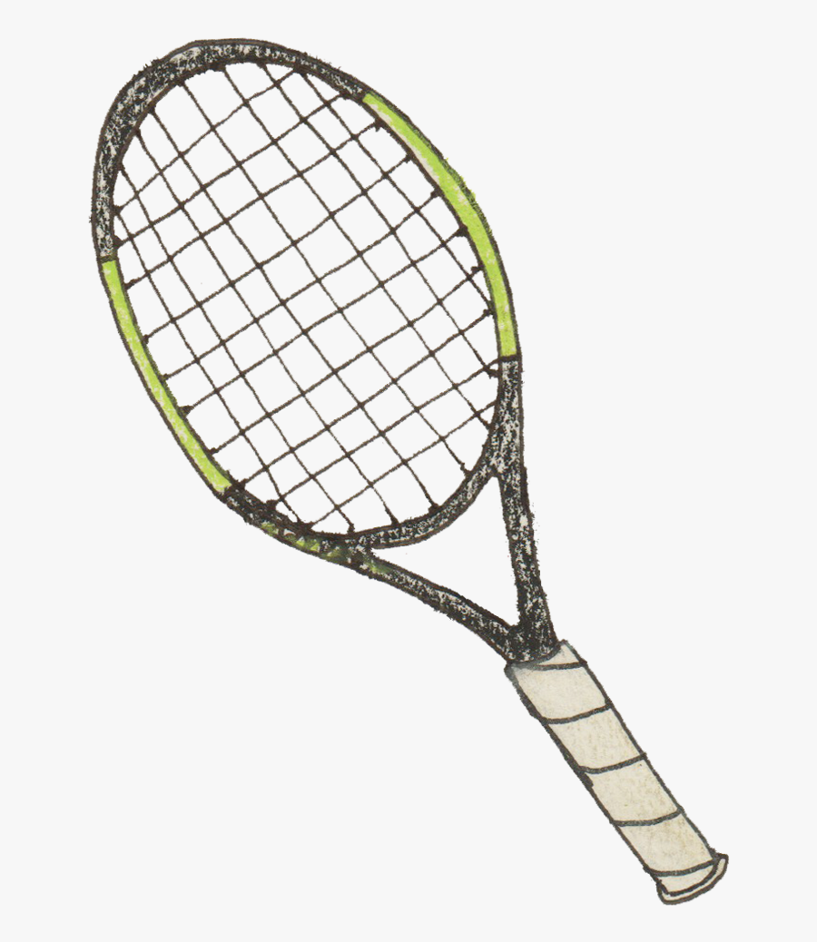 Tennis Racket Print - Racket, Transparent Clipart