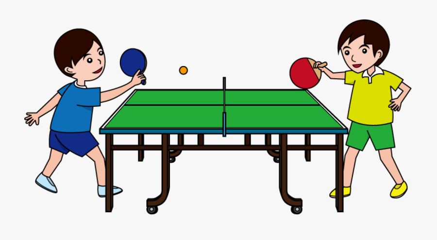 Playing Table Tennis Clipart, Transparent Clipart