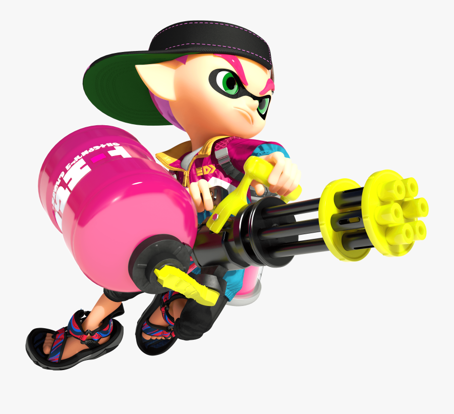 Toy,cartoon,fictional Character,roller Skating,clip - Splatoon 2 Inkling Yellow, Transparent Clipart
