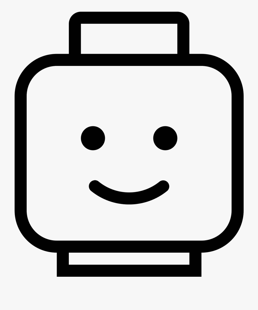 Thumb Image - Lego Head Black And White, Transparent Clipart