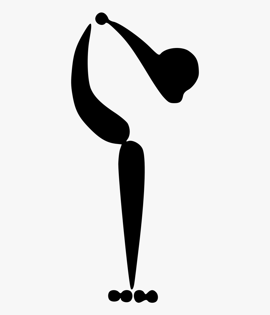 Figure Skating Pictogram, Transparent Clipart
