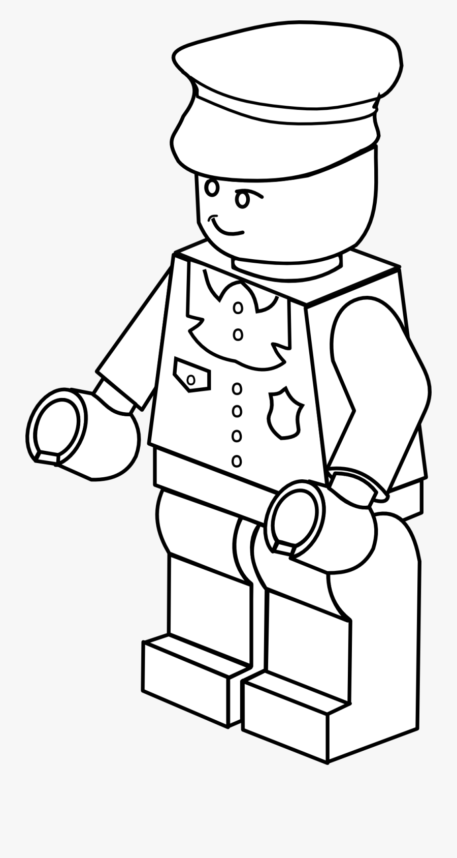 Transparent Robber Png - Lego Builder Coloring Pages, Transparent Clipart