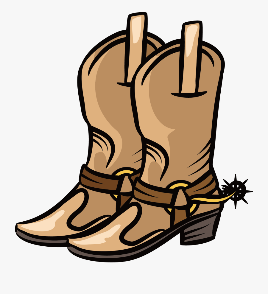 Cowboy Boot Shoe Clip Art - Cowboy Boots Clip Art Png, Transparent Clipart