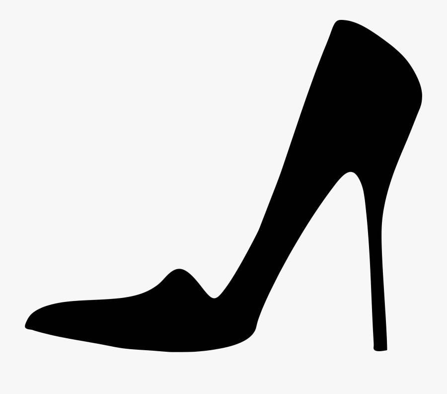 Clipart - Black Heel Clip Art, Transparent Clipart