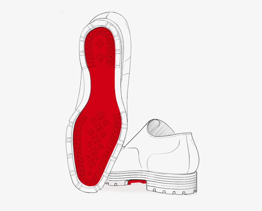 Christian Louboutin Discover Men - Louboutin Sneaker Sketch, Transparent Clipart