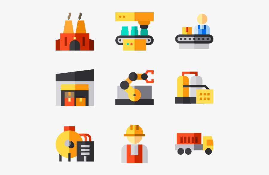 Toy,line,clip Art,icon,lego,toy Block,illustration - Factory Icon Png, Transparent Clipart