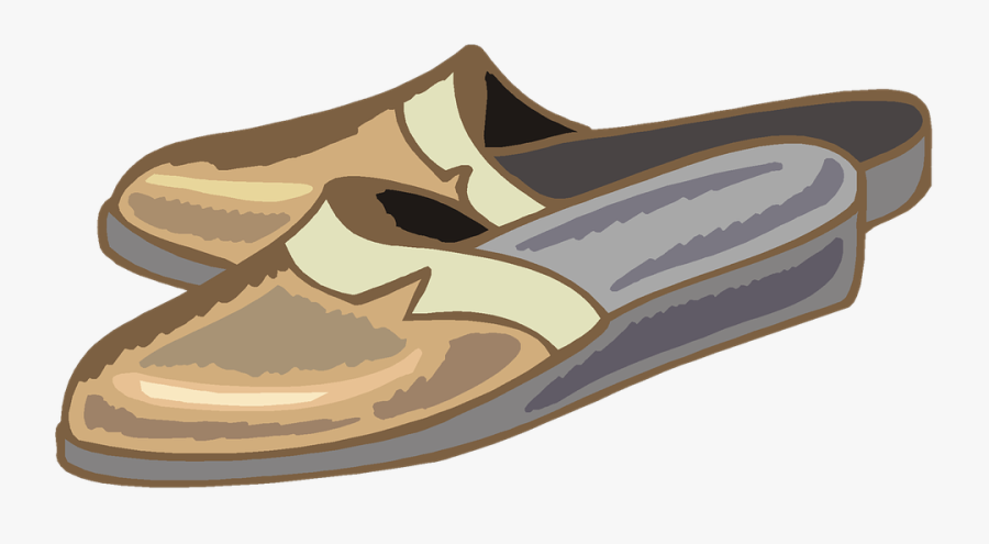 Slippers Clipart Shoe - Hausschuhe Clipart, Transparent Clipart