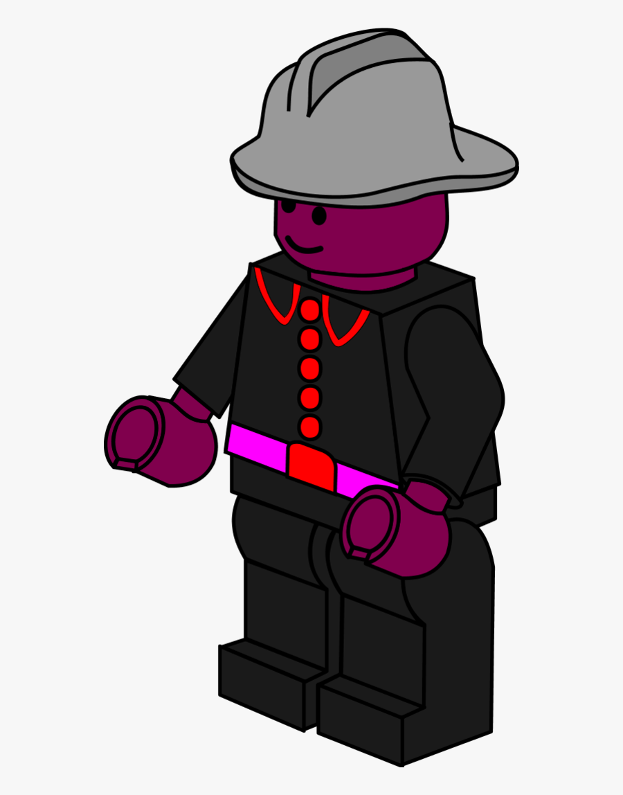 Lego Town Fireman - Lego Clipart, Transparent Clipart