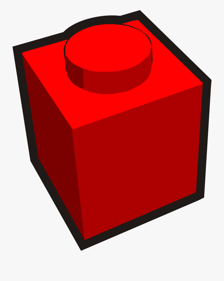 Rectangle,line,red - Lego Brick Clip Art, Transparent Clipart