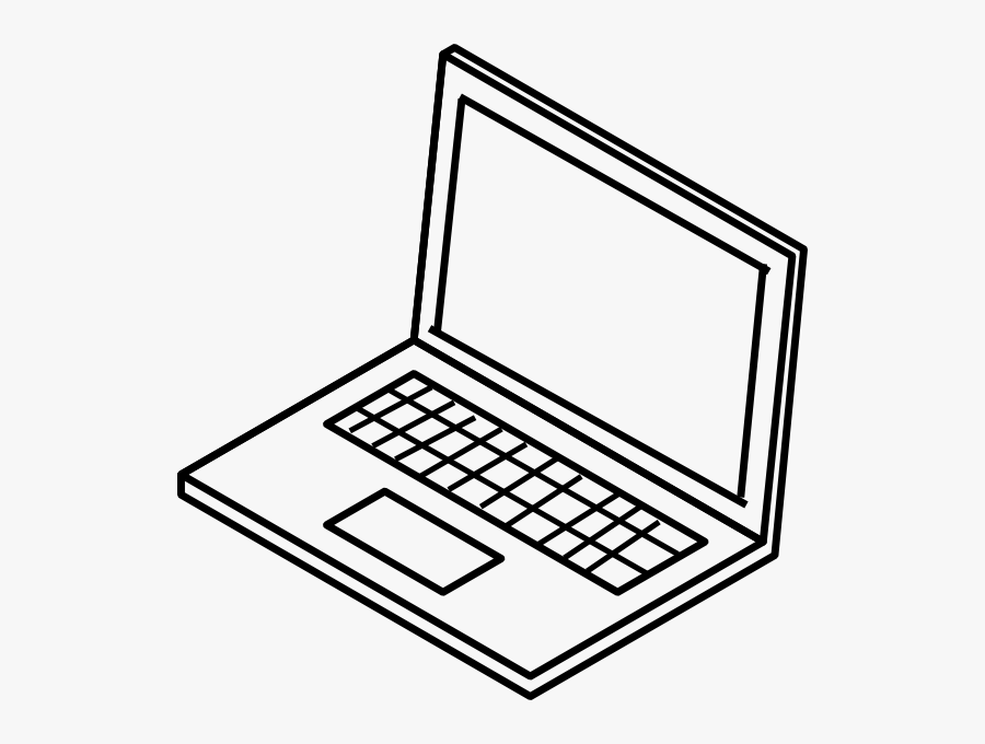 Laptop Clip Art At Clker Com Vector - Laptop Black And White Clip Art, Transparent Clipart