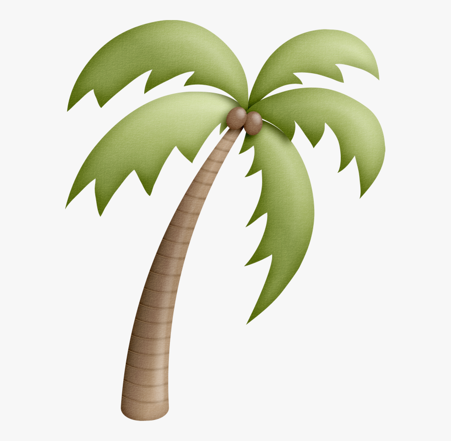 Palmera Y Playa Png Dibujo, Transparent Clipart