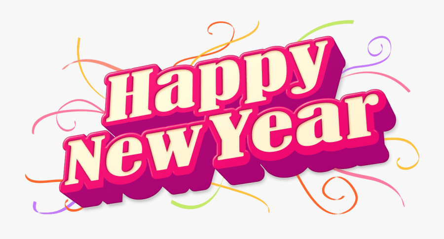 Clip Art Free New Years Eve Clip Art - Happy New Year Text Png Hd, Transparent Clipart