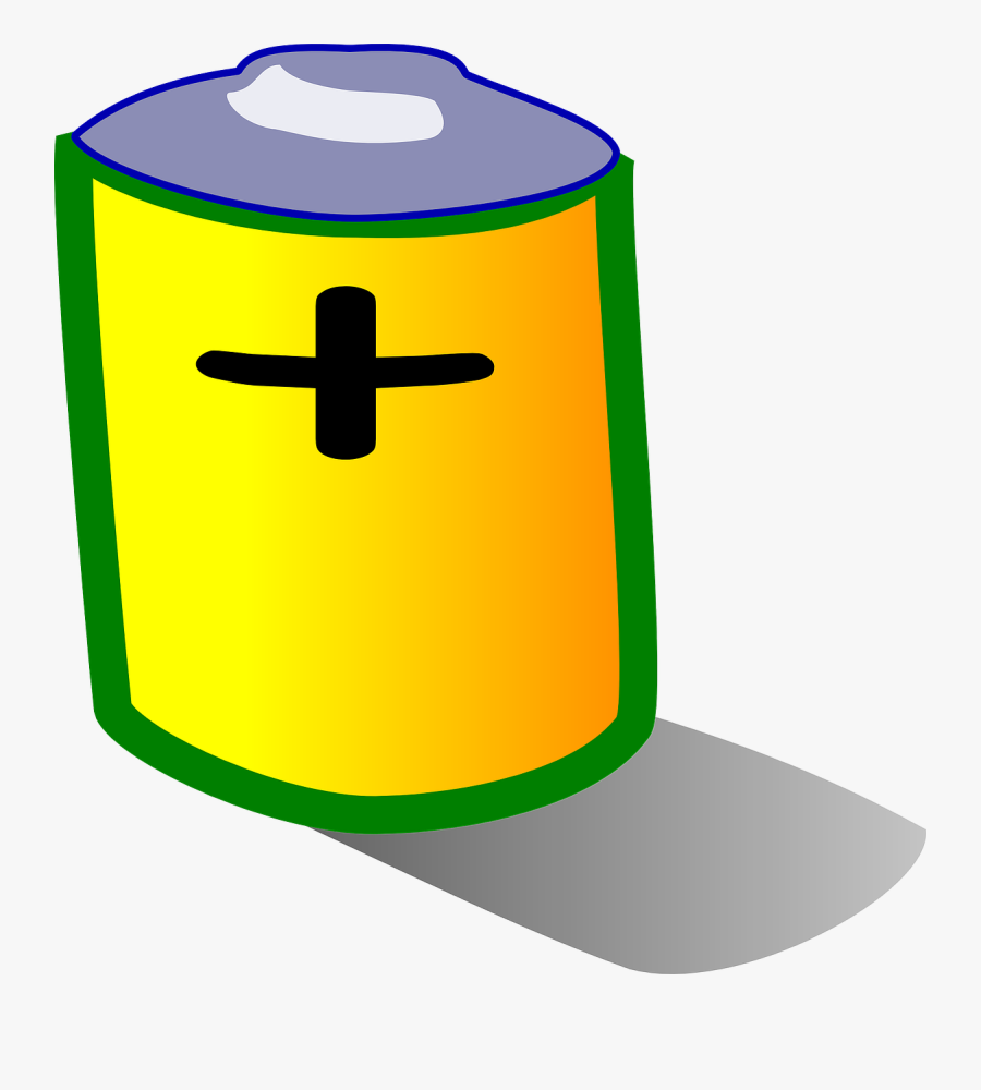 Laptop Battery Svg Clip Arts - Positive Charge Battery, Transparent Clipart