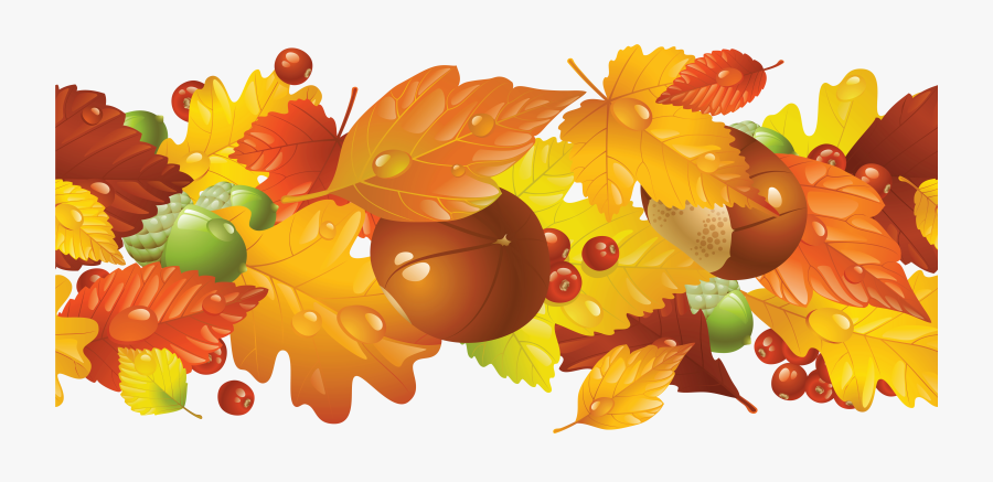 Thanksgiving Clipart Corner - Transparent Fall Clip Art, Transparent Clipart