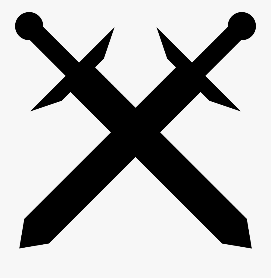 Sword Clip Art - Crossing Swords Clipart, Transparent Clipart